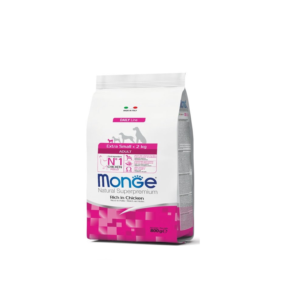 Monge Natural Superpremium Extra Small Adult Ricco di Pollo