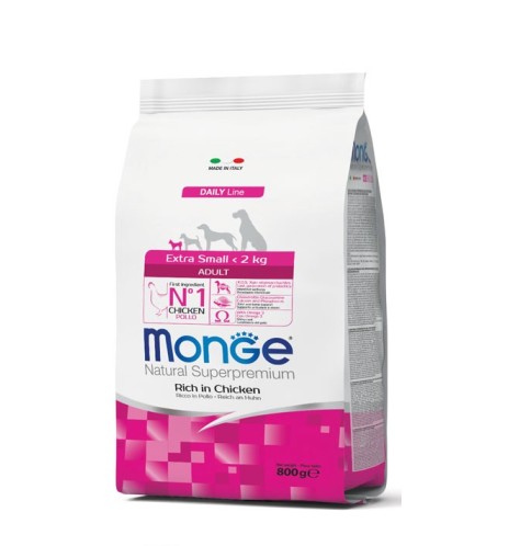 Monge Natural Superpremium Extra Small Adult Ricco di Pollo