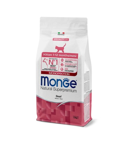 Monge Natural Superpremium Kitten Monoprotein – Manzo Monge Natural Superpremium Kitten Monoprotein – Manzo