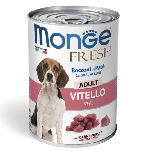 Monge Fresh Bocconi in Paté con Vitello – Adult