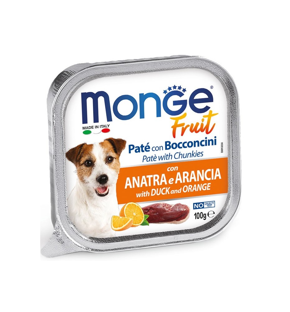 Monge Fruit Paté e Bocconcini con Anatra e Arancia