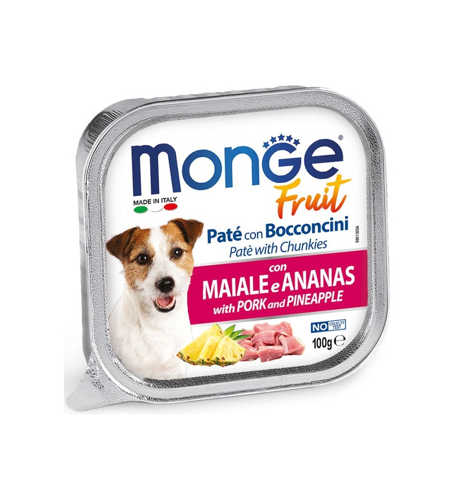 Monge Fruit Paté e Bocconcini con Maiale e Ananas