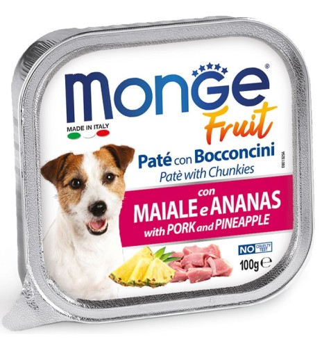 Monge Fruit Paté e Bocconcini con Maiale e Ananas
