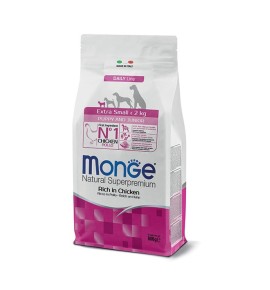 Monge Natural Superpremium Extra Small Puppy & Junior Ricco di Pollo