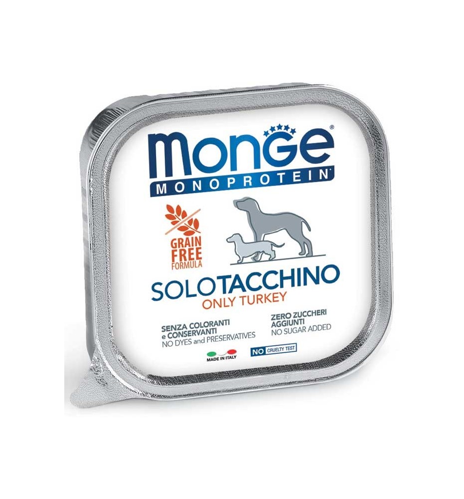 Monge Monoprotein Paté Solo Tacchino
