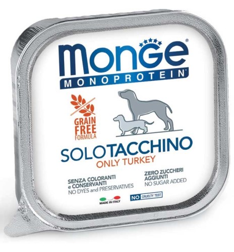 Monge Monoprotein Paté Solo Tacchino