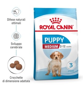 "ROYAL CANIN SIZE HEALTH NUTRITION PUPPY - MEDIUM Dry Pet Food for Dog | Complete Nutrition for Growing Puppies"