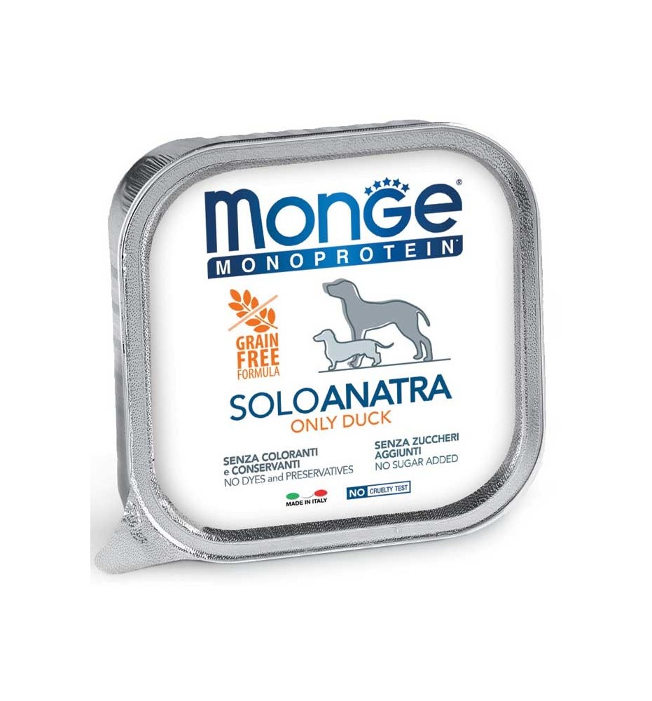 Monge Monoprotein Paté Solo Anatra