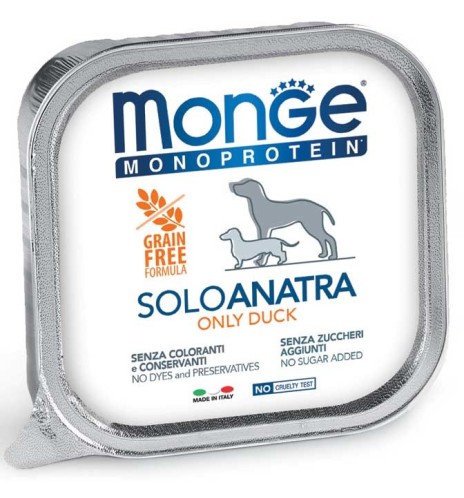 Monge Monoprotein Paté Solo Anatra