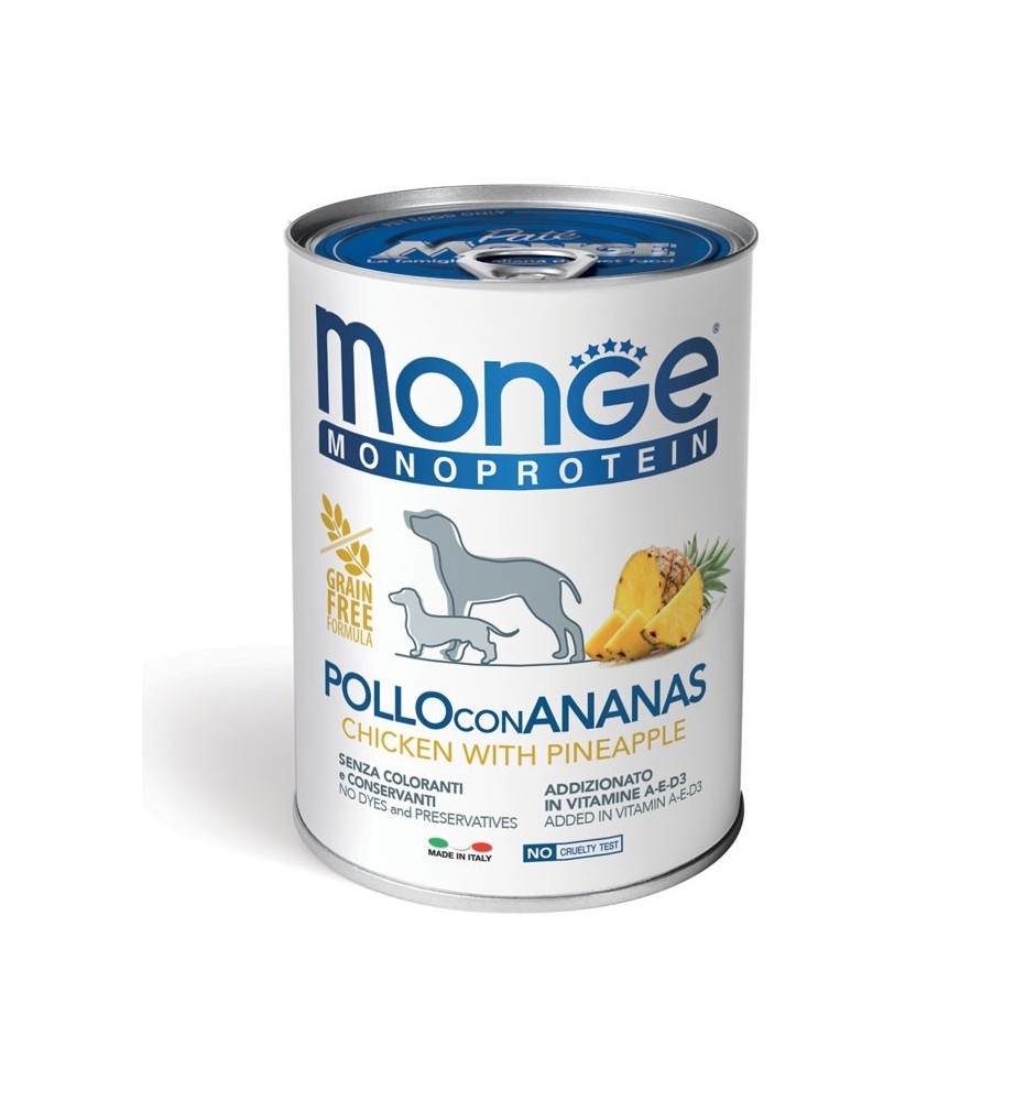 Monge Monoprotein Paté Pollo con Ananas