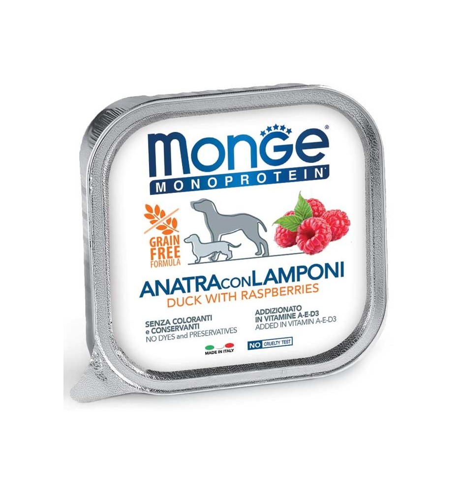 Monge Monoprotein Paté Anatra con Lamponi