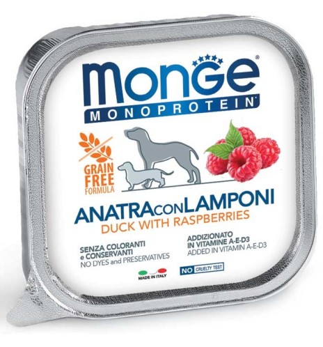 Monge Monoprotein Paté Anatra con Lamponi