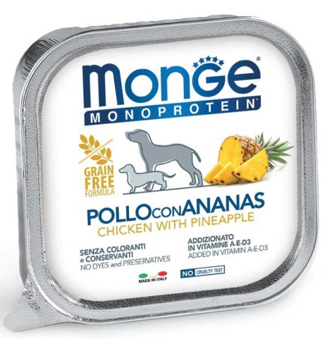 Monge Monoprotein Paté Pollo con Ananas