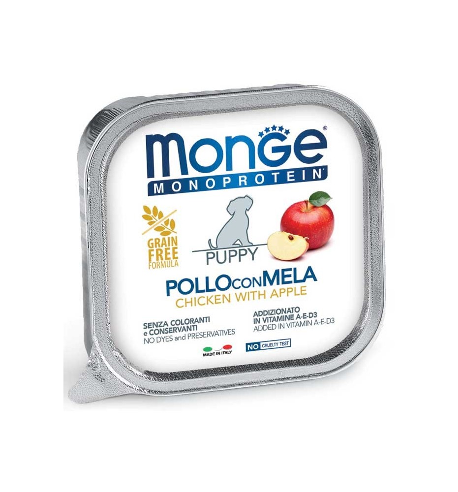 Monge Monoprotein Paté Pollo con Mela – Puppy