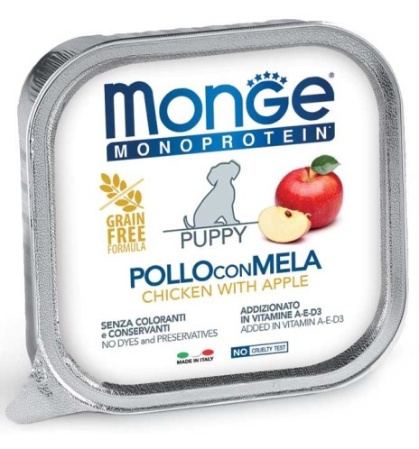 Monge Monoprotein Paté Pollo con Mela – Puppy