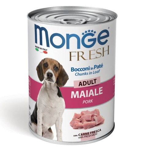 Monge Fresh Bocconi in Paté con Maiale – Adult