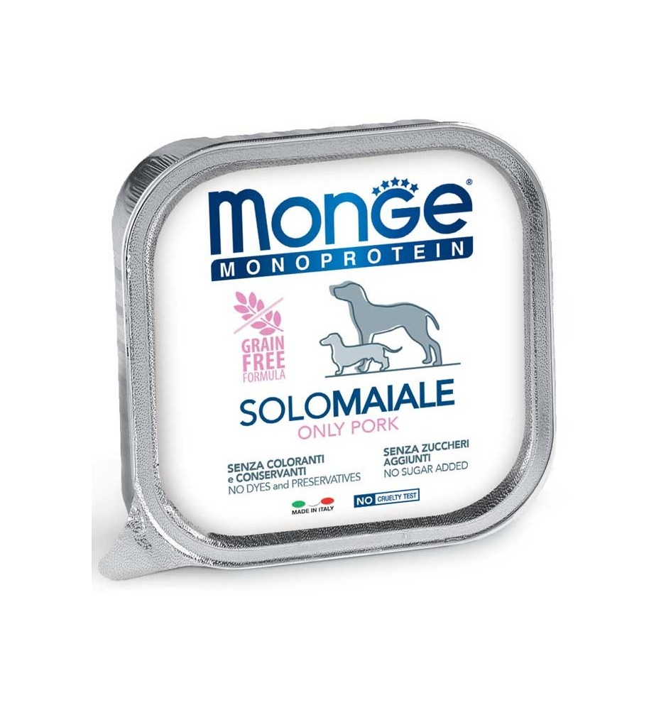 Monge Monoprotein Paté Solo Maiale