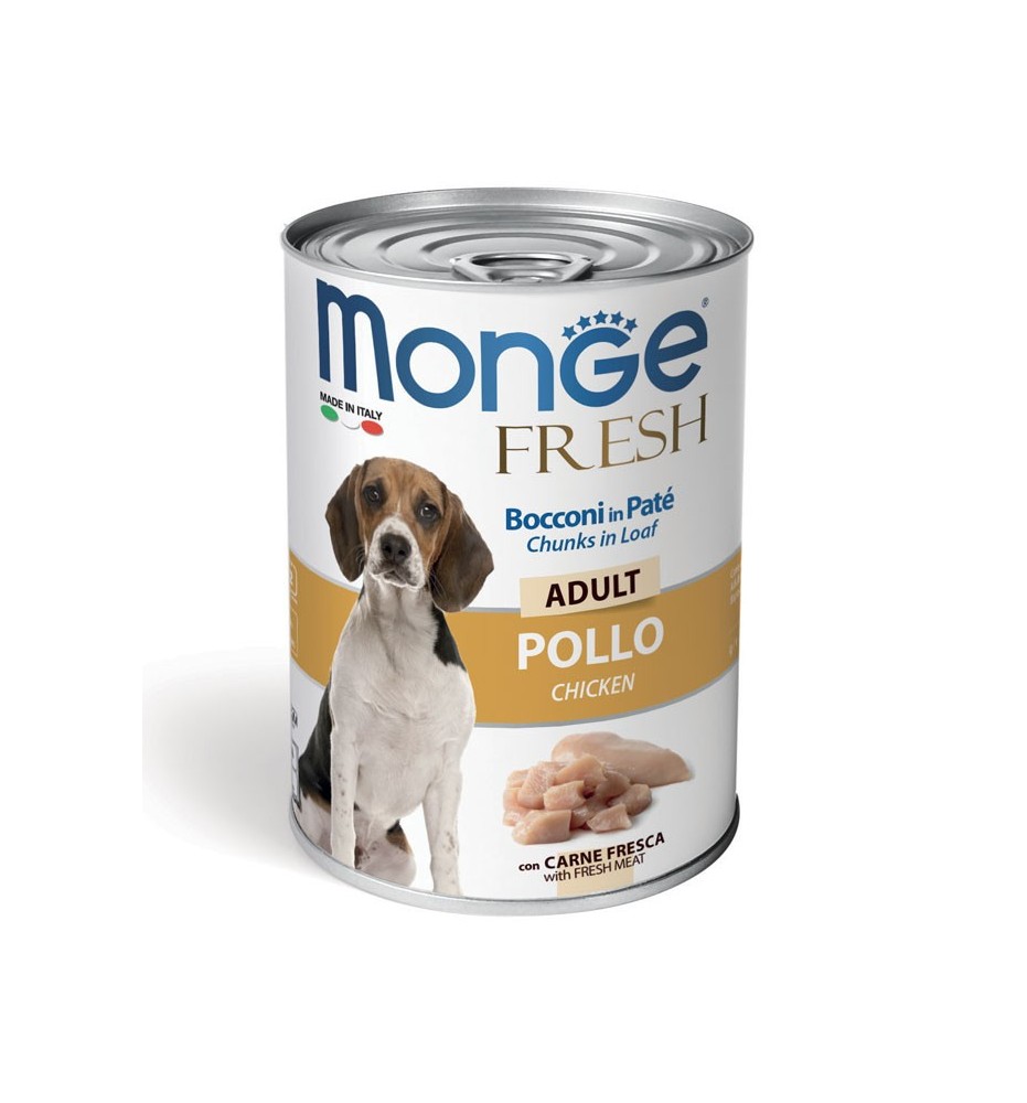 Monge Fresh Bocconi in Paté con Pollo – Adult