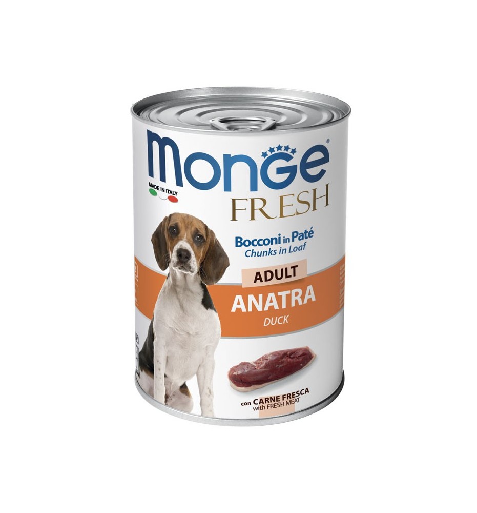 Monge Fresh Bocconi in Paté con Anatra – Adult