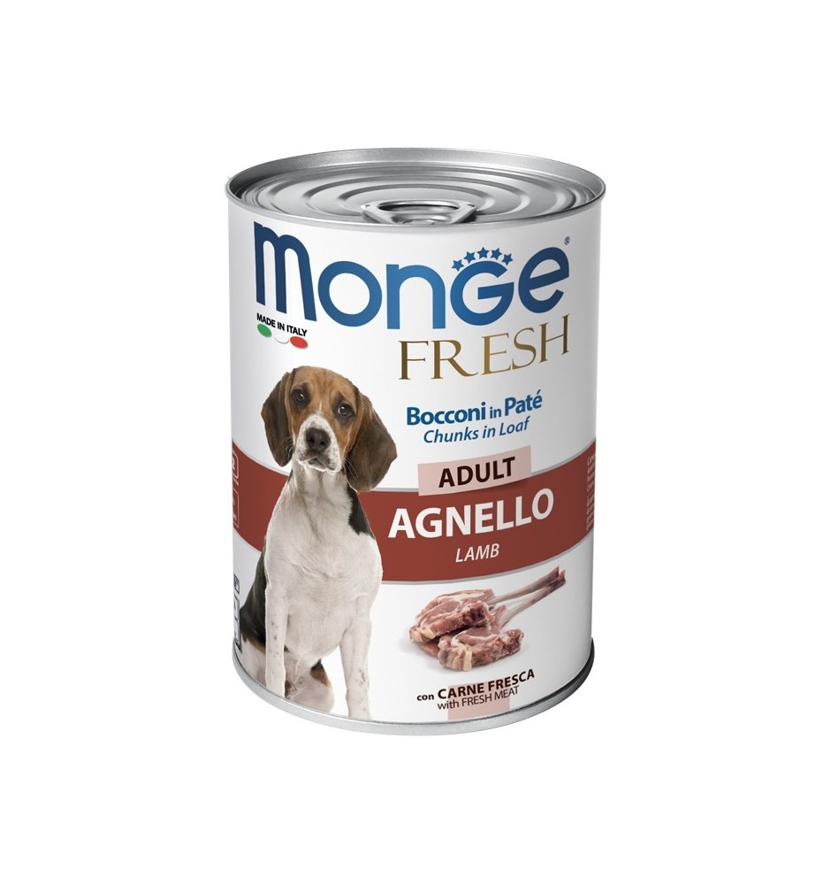 Monge Fresh Bocconi in Paté con Agnello – Adult