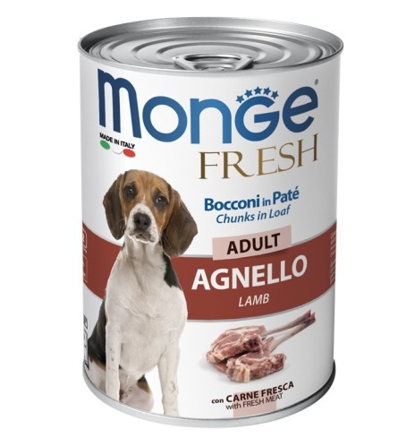 Monge Fresh Bocconi in Paté con Agnello – Adult