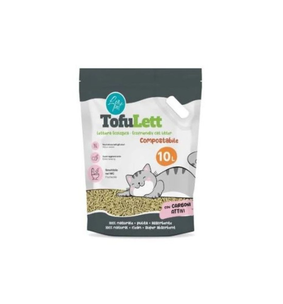 Lettiera tofu ai carboni attivi-assorbenza e controllo odori