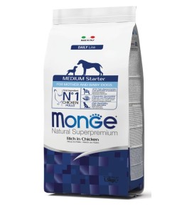 Monge Natural Superpremium Medium Starter Ricco in Pollo