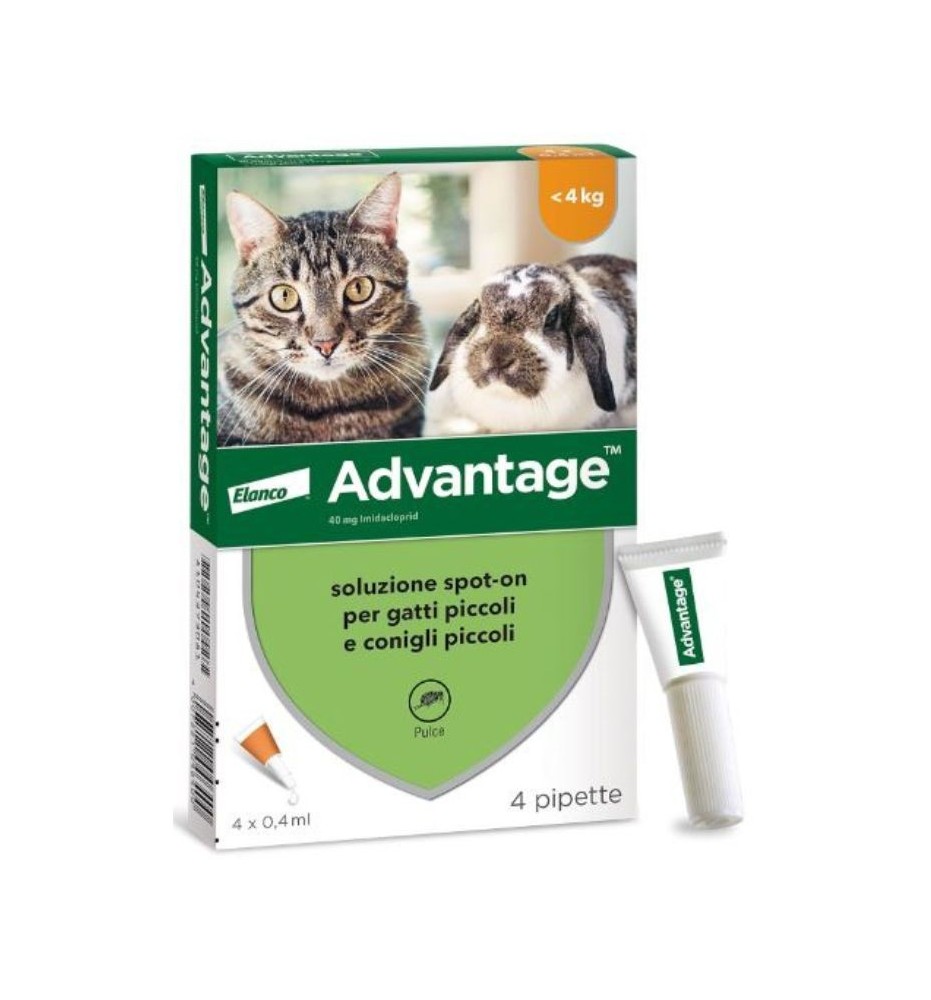 Advantage spot-on gatti e conigli- antiparassitario efficace