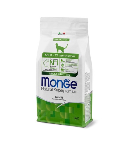 Monge Natural Superpremium Adult Monoprotein – Coniglio Monge Natural Superpremium Adult Monoprotein – Coniglio
