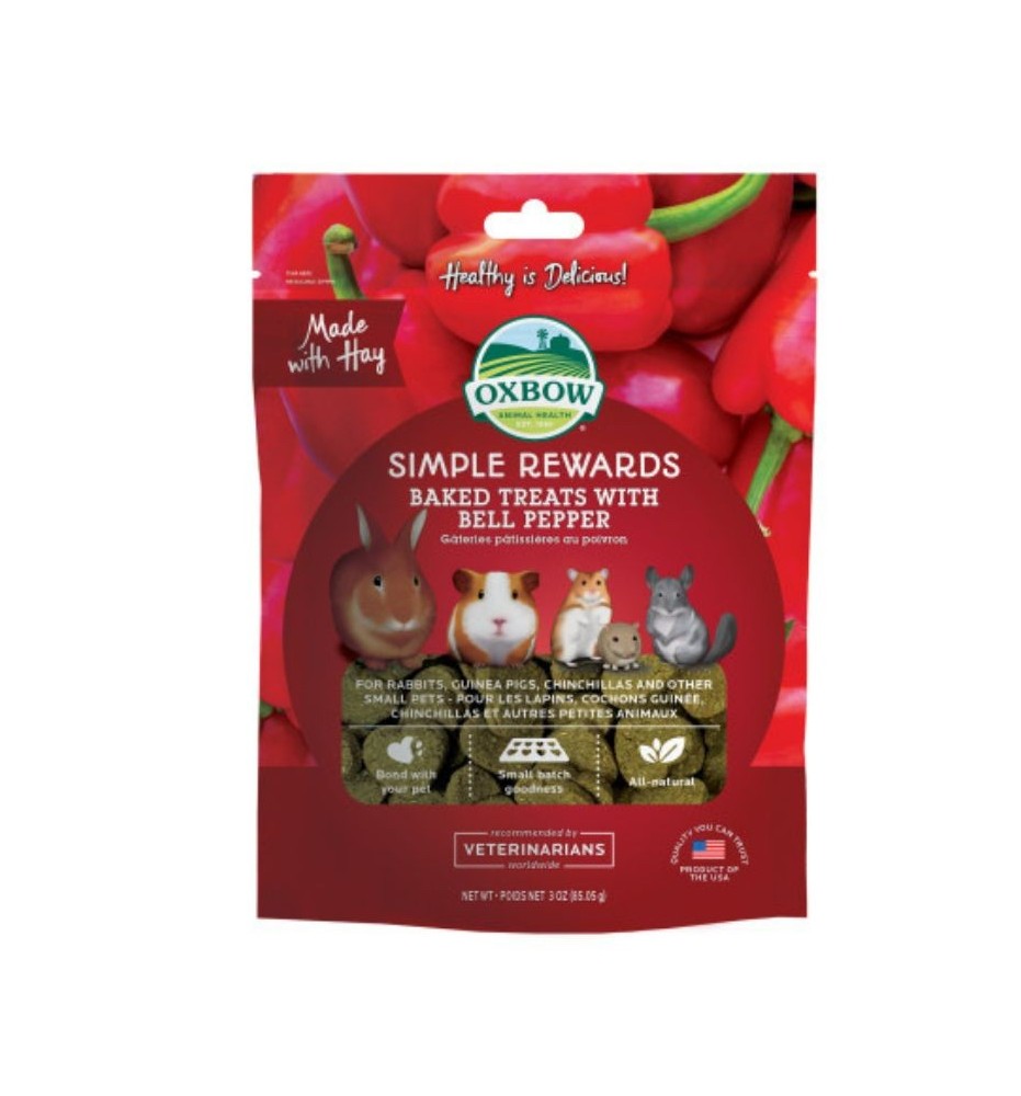 Baked Treats con peperoni | snack salati per conigli