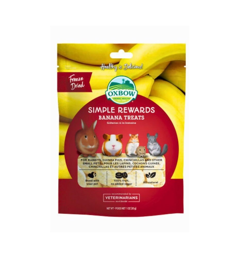 Banana Treats per conigli e roditori | snack naturali