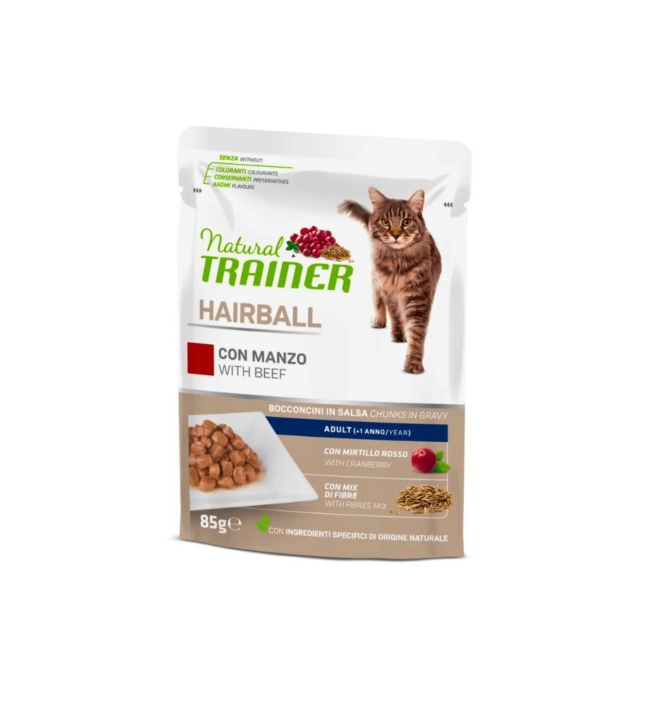 Hairball adult manzo| Cibo anti-bolo per gatti
