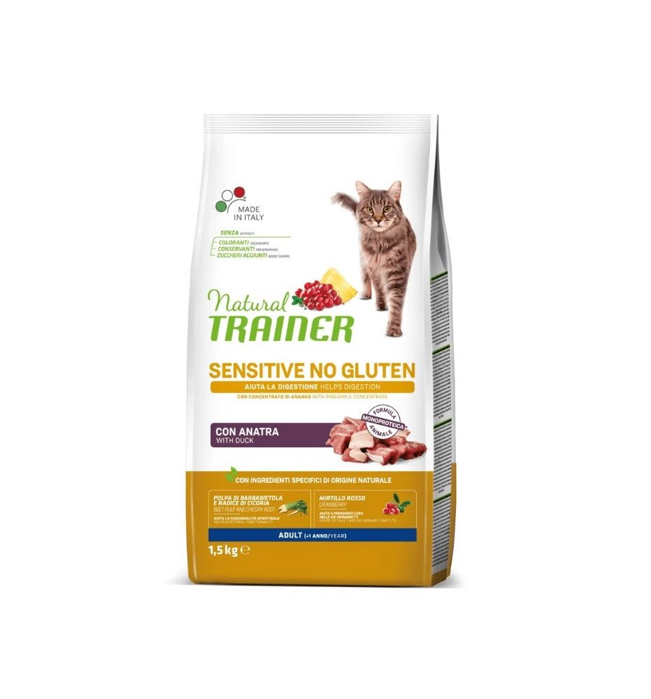 No Gluten adult anatra per gatti | Crocchette senza glutine