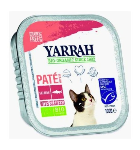 Paté Bio per gatti al salmone e alghe - Naturale e gustoso Paté Bio per gatti al salmone e alghe - Naturale e gustoso