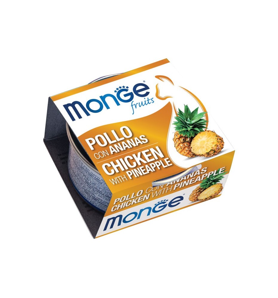 Monge Fruits Pezzetti di Pollo con Ananas – Adult