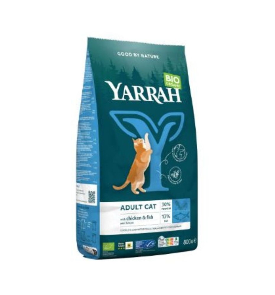 Crocchette pesce e pollo per gatti – Yarrah Biologiche