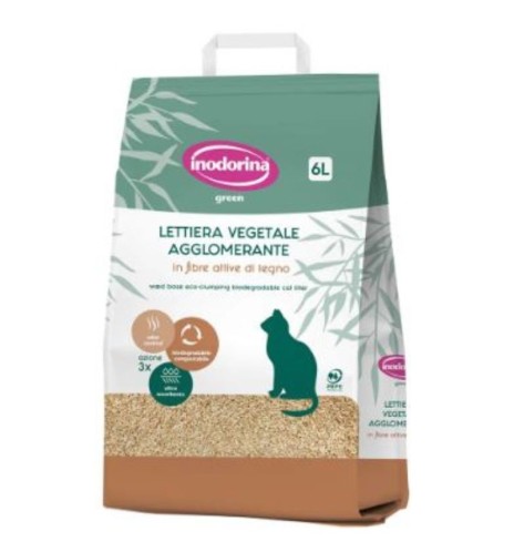 Lettiera vegetale Inodorina | Ecologica per gatti Lettiera vegetale Inodorina | Ecologica per gatti