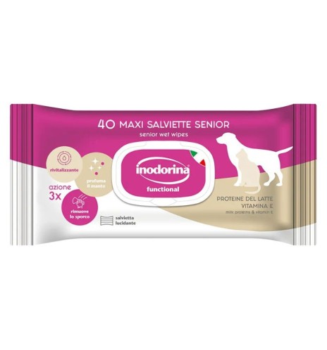 Salviette senior Inodorina | Igiene per cani anziani Salviette senior Inodorina | Igiene per cani anziani