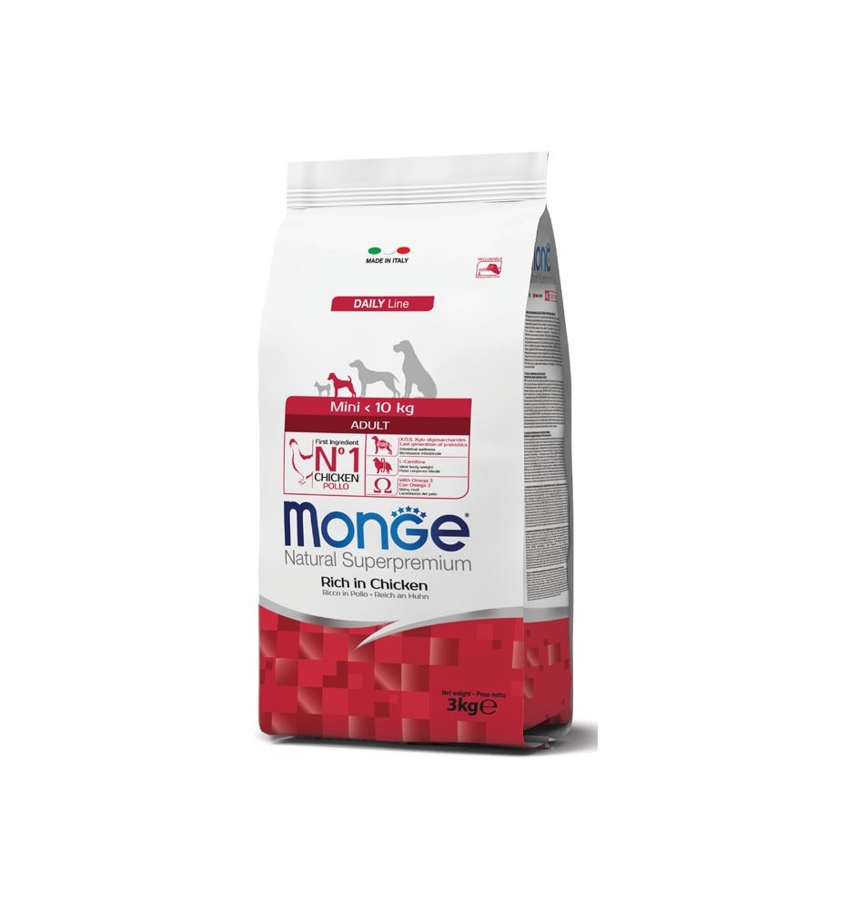 Monge Natural Superpremium Mini Adult Ricco in Pollo