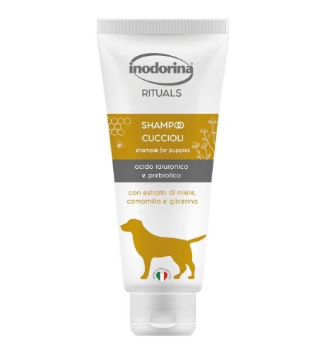 Shampoo per cuccioli Inodorina – Con miele e camomilla Shampoo per cuccioli Inodorina – Con miele e camomilla