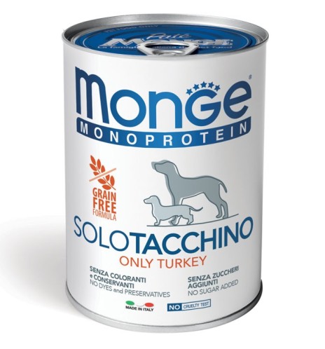 Monge Monoprotein Paté Solo Tacchino