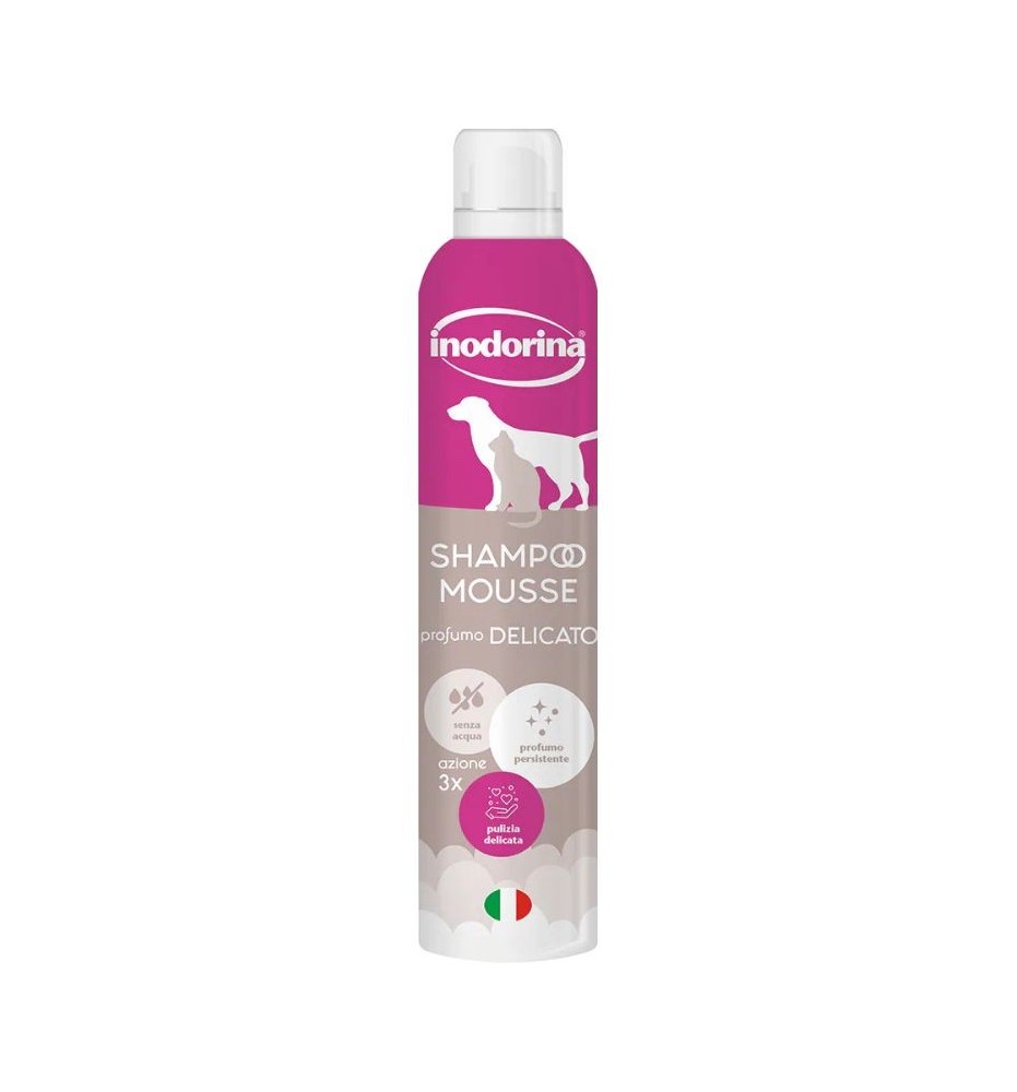 Inodorina Shampoo Mousse – Pulizia facile senza acqua