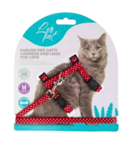 Parure a pois per gatti di taglia media | stile e comfort Parure a pois per gatti di taglia media | stile e comfort