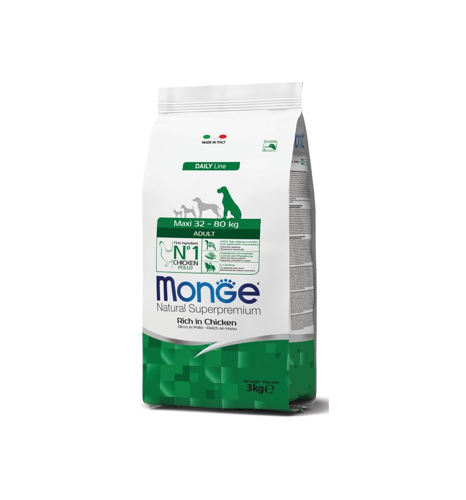 Monge Natural Superpremium Maxi Adult Ricco di Pollo