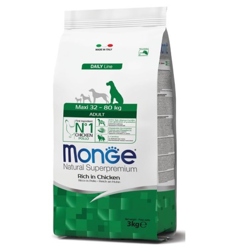 Monge Natural Superpremium Maxi Adult Ricco di Pollo
