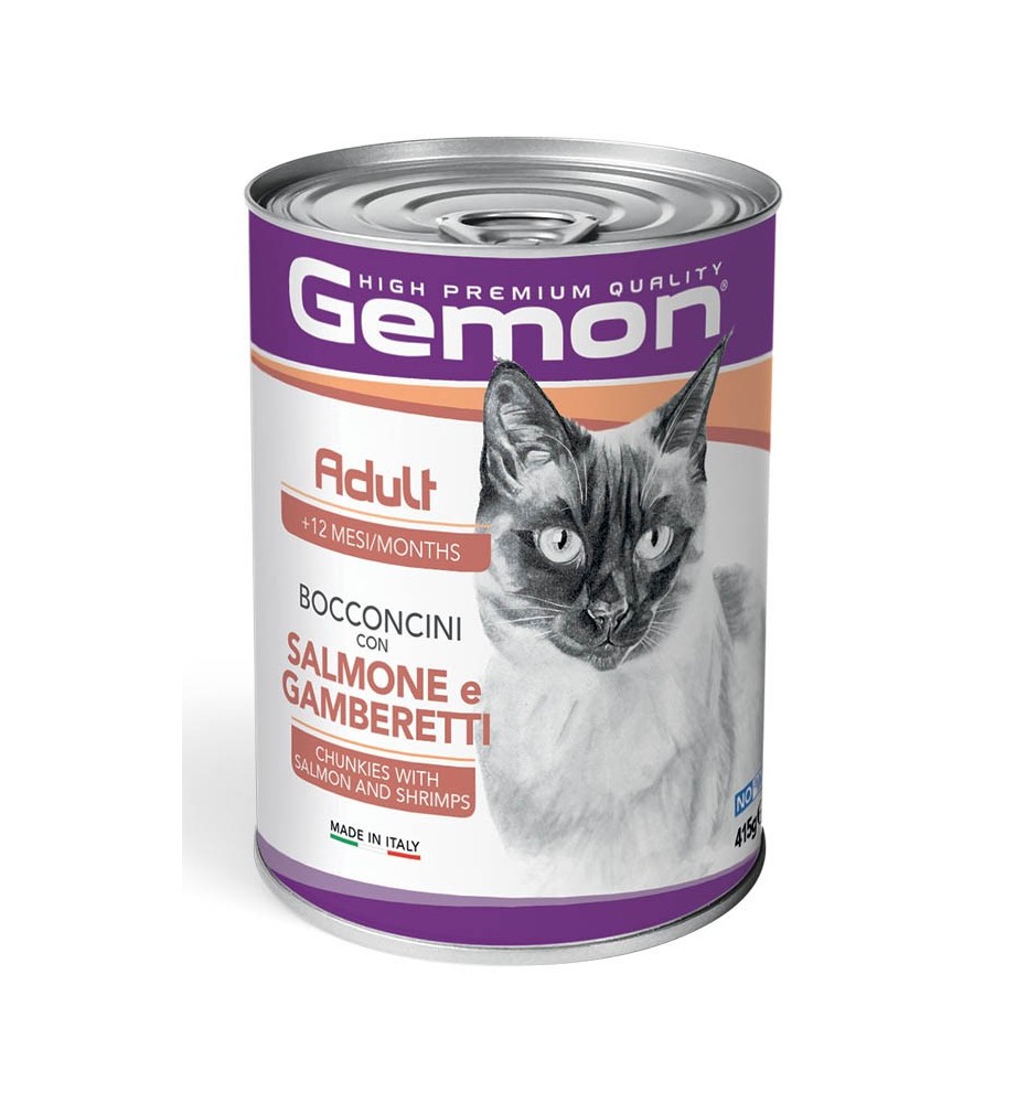 Gemon Adult Bocconcini con Salmone e Gamberetti
