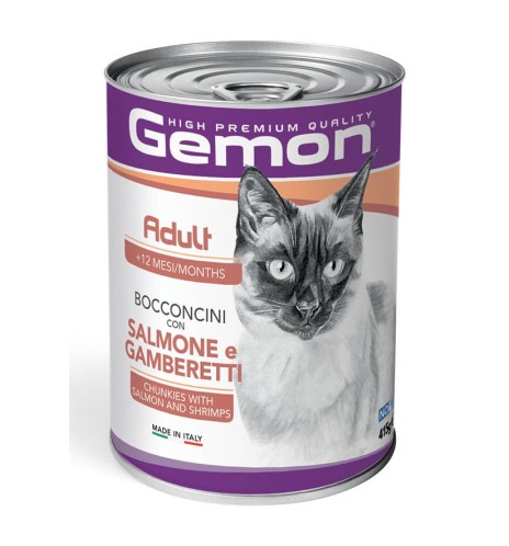 Gemon Adult Bocconcini con Salmone e Gamberetti