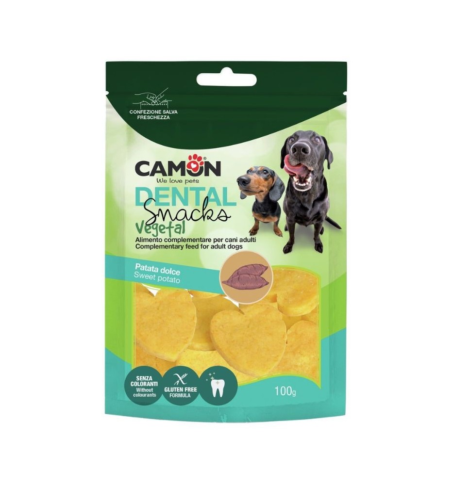 Cuoricini con patata dolce – Snack vegetale Camon