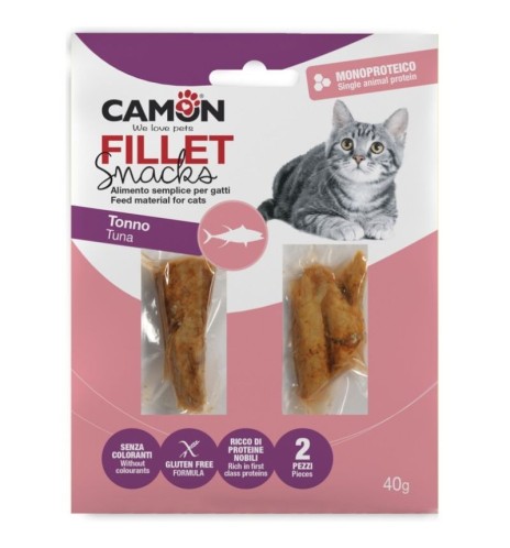 Filetti di tonno Camon – Snack naturale per gatti Filetti di tonno Camon – Snack naturale per gatti