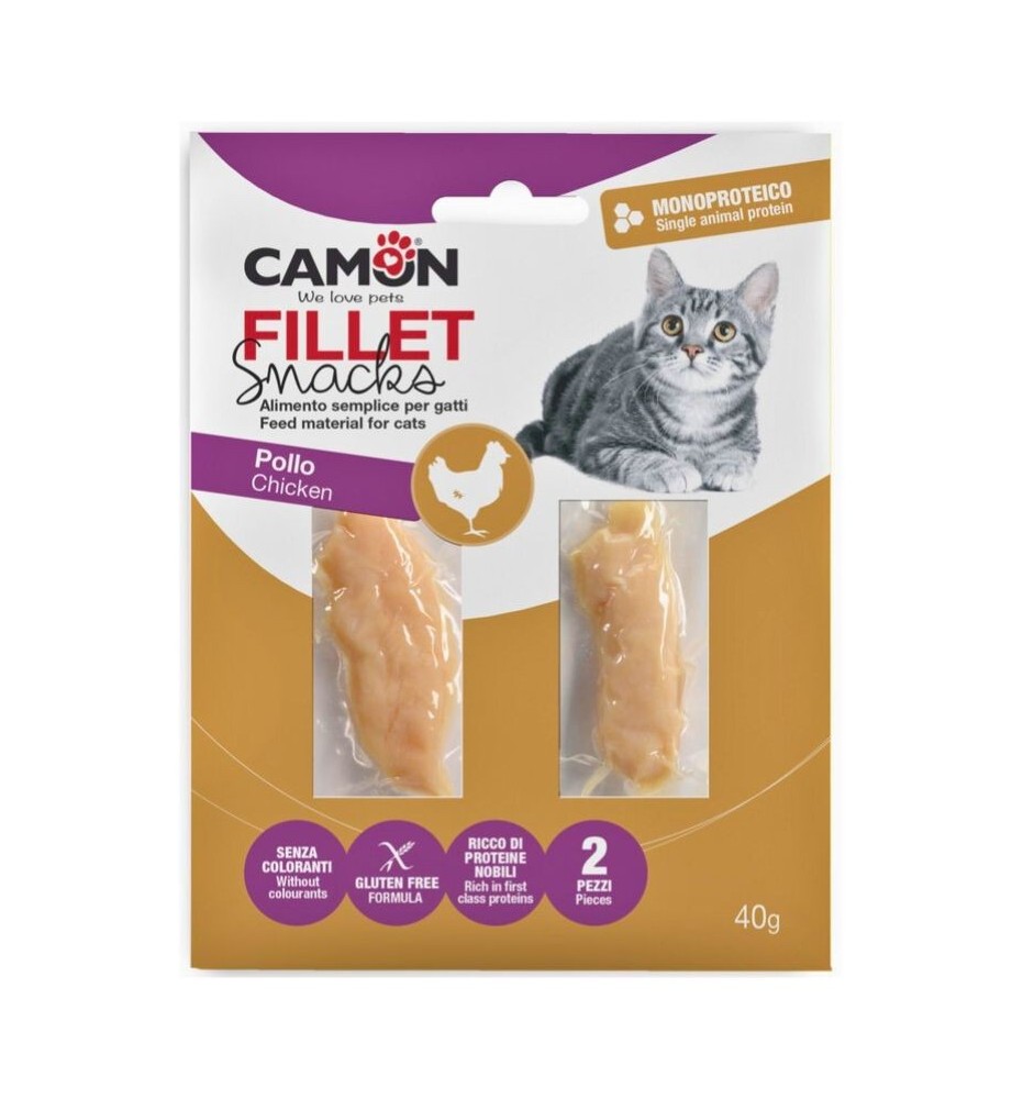Filetti di pollo Camon – Snack naturale per gatti
